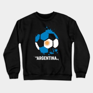 Argentina World Cup Qatar 2022, Funny Argentinian Soccer Argentinian Flag Soccer Team 2022 Crewneck Sweatshirt